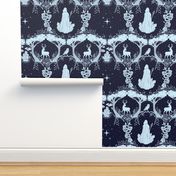 Magic Forest Damask Navy