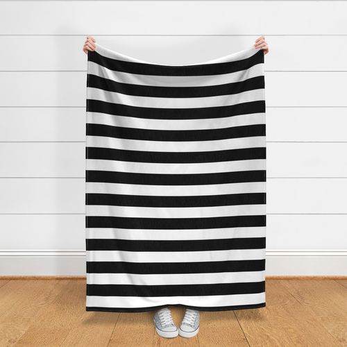 3 inch black white stripes