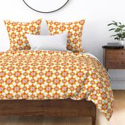 ornamet floral - yellow & orange