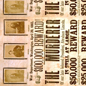 169-5      100000-reward-The-murderer-of-our-late-beloved-President-Abraham-Lincoln-is-still-at-largeJohn_Wilkes_Booth_wanted_poster_colour_Library_of_Congress_Bicentennial-2