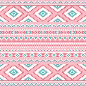 Aztec Pink and Turquoise