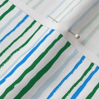 stripes green and blue fabric