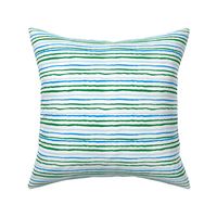 stripes green and blue fabric