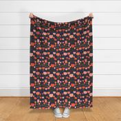 Cut Paper Wild Field Navy Large Scale