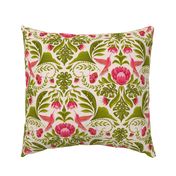 Medium - Hummingbird Damask 