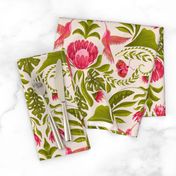 Medium - Hummingbird Damask 