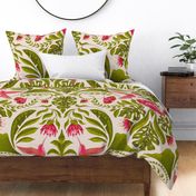 Large - Hummingbird Damask 