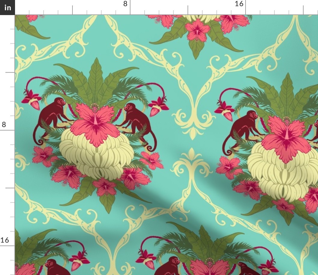 Banana damask 