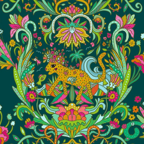 Cheery Cheetah Damask