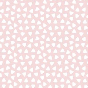 medium scale triangle tiles - pastel pink