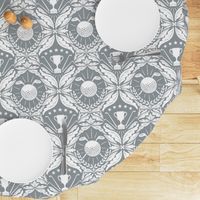 Golf damask wallpaper_ dark grey