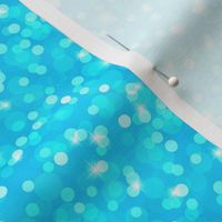 Small Sparkly Bokeh Pattern - Cerulean Color