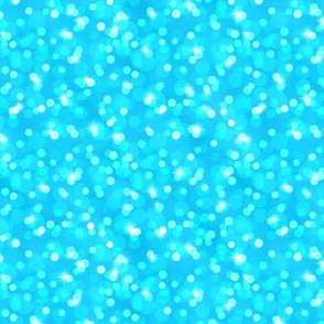 Small Sparkly Bokeh Pattern - Cerulean Color