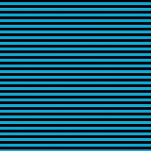 Small Cerulean Bengal Stripe Pattern Horizontal in Black