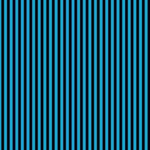 Small Cerulean Bengal Stripe Pattern Vertical in Black