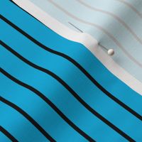 Cerulean Pin Stripe Pattern Vertical in Black