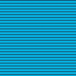 Small Cerulean Pin Stripe Pattern Horizontal in Black