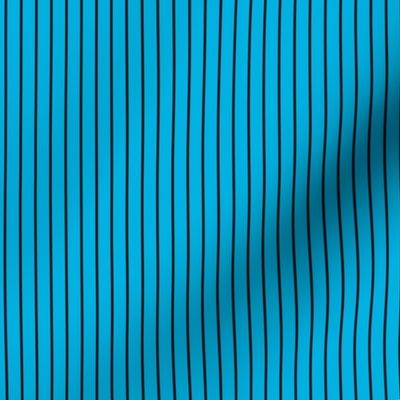 Small Cerulean Pin Stripe Pattern Vertical in Black