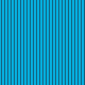 Small Cerulean Pin Stripe Pattern Vertical in Black