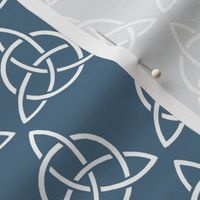 three-sided celtic knot - pale blue