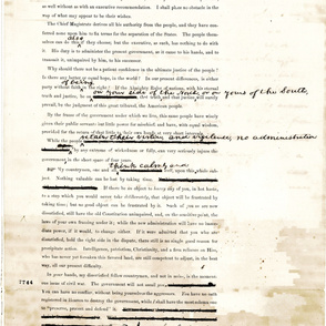 169-11   Better Angels-The last page of the last draft of Lincoln's 1st Inaugrual Address