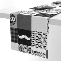 Stepdad//Mustache - Wholecloth Cheater Quilt