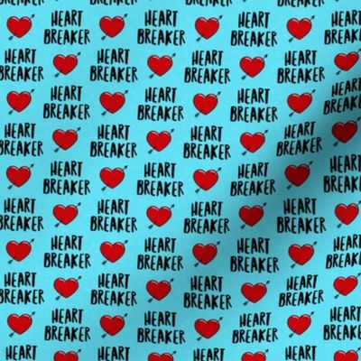 (3/4" scale) heart breaker - heart & arrow valentines - blue - C21