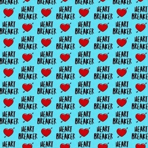 (3/4" scale) heart breaker - heart & arrow valentines - blue - C21