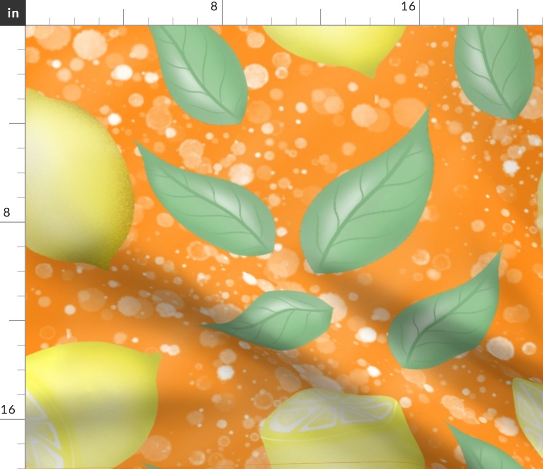 lemon seamless pattern background 