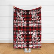 Fishing Grandad Minky Blanket - 27 x 36 inches