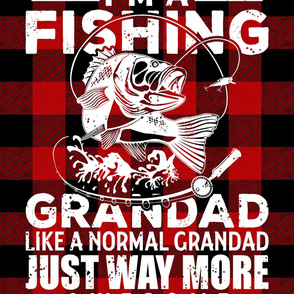 Fishing Grandad Minky Blanket - 27 x 36 inches