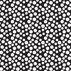 Dots_White on Black_4x4