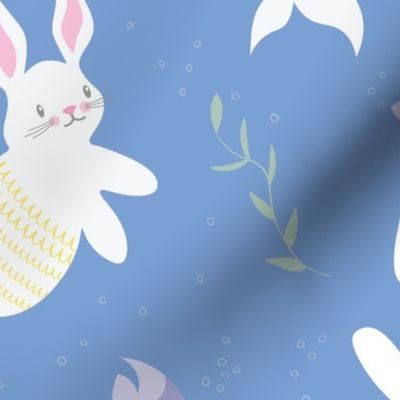 Merbunnies Merbunny Mermaid Bunnies Rabbits Bunny - Large Scale