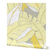 Tropical Banana Grove-yellow-white