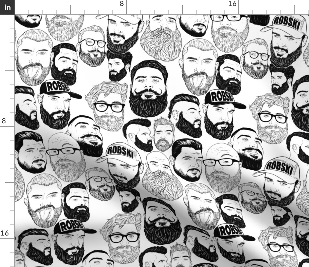 Beardy men -white