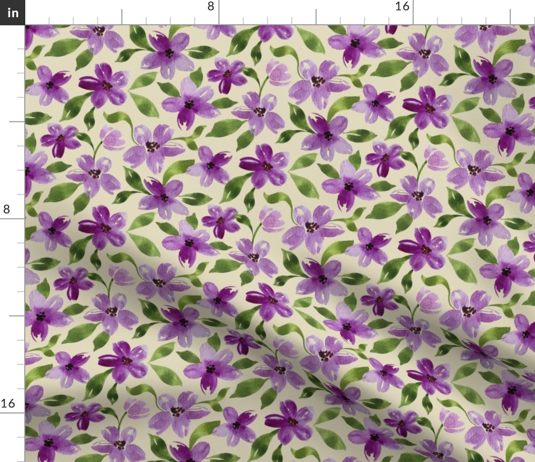 pretty in purple large scale beige