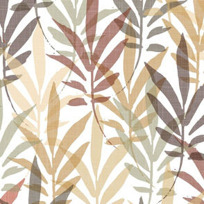 foliage - hand-drawn tropical leaves - roycroft