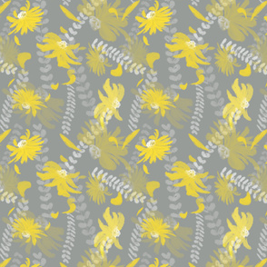 Uplift- grey and yellow pattern