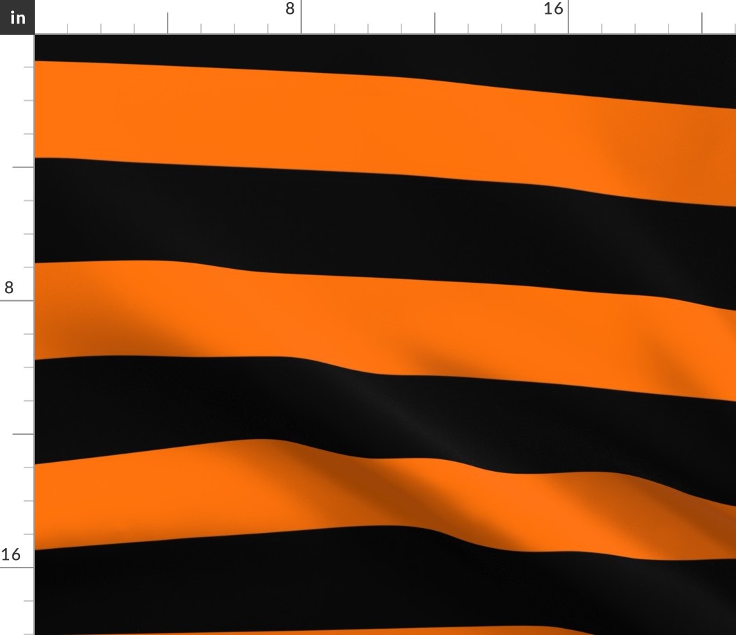 3 inch orange black stripes