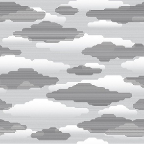 clouds in gray