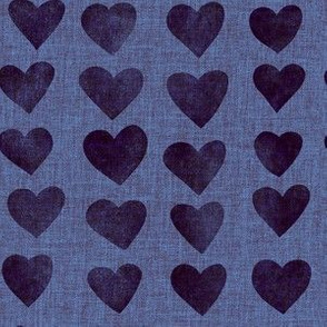 Hearts Stamp Deep Plum