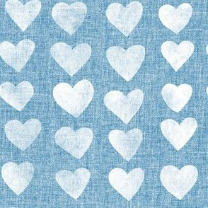 Hearts Stamp Light Aqua