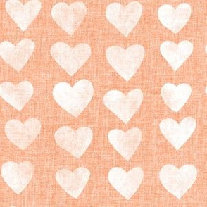 Hearts Stamp Peach