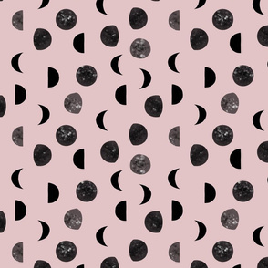 crepe speckled black moon phases