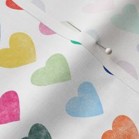 Hearts Stamp White