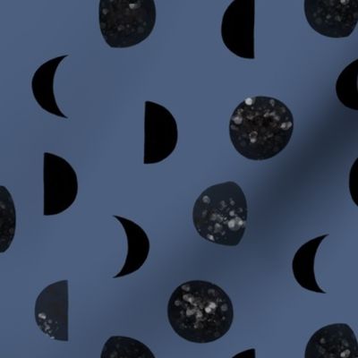 blue jean speckled black moon phases