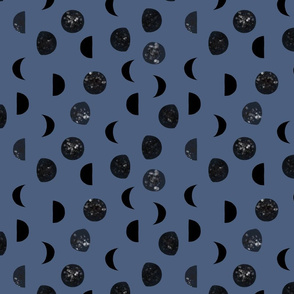 blue jean speckled black moon phases