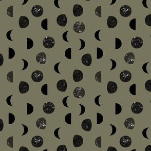 khaki speckled black moon phases