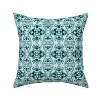 Damask style - sea green