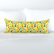 fun in the sun - beach / pool time fabric - yellow - LAD21